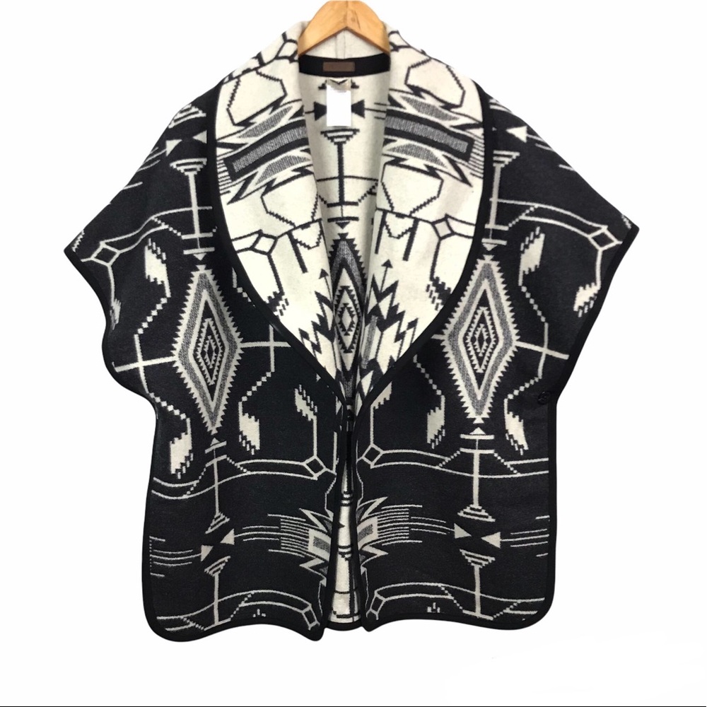 Pendleton | Rare Wool Poncho Western Print